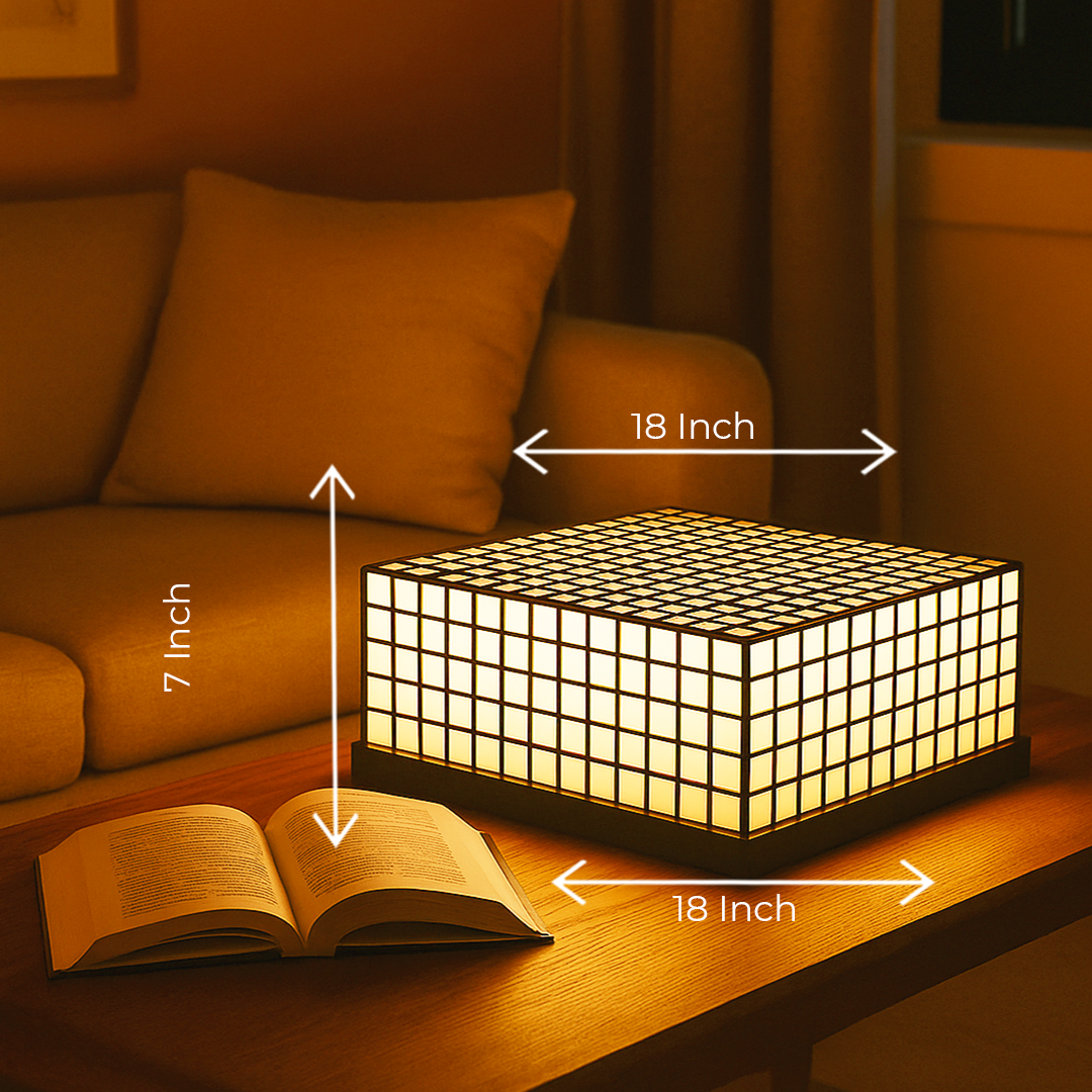 Angled shot highlighting depth and lighting effect