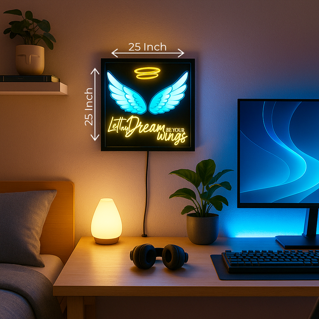 Front shot of Dream Infinity Mirror with full LED light tunnel