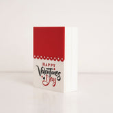 Angled view of premium clear acrylic gift box for Valentine's gifting