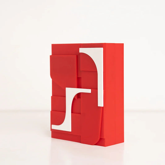 Angled side view showing multi-layered design of the romantic gift box