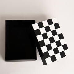 Open view of reusable chess gift box for birthdays and game fans