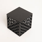 Angled display showing crosshatch texture and double-layered structure