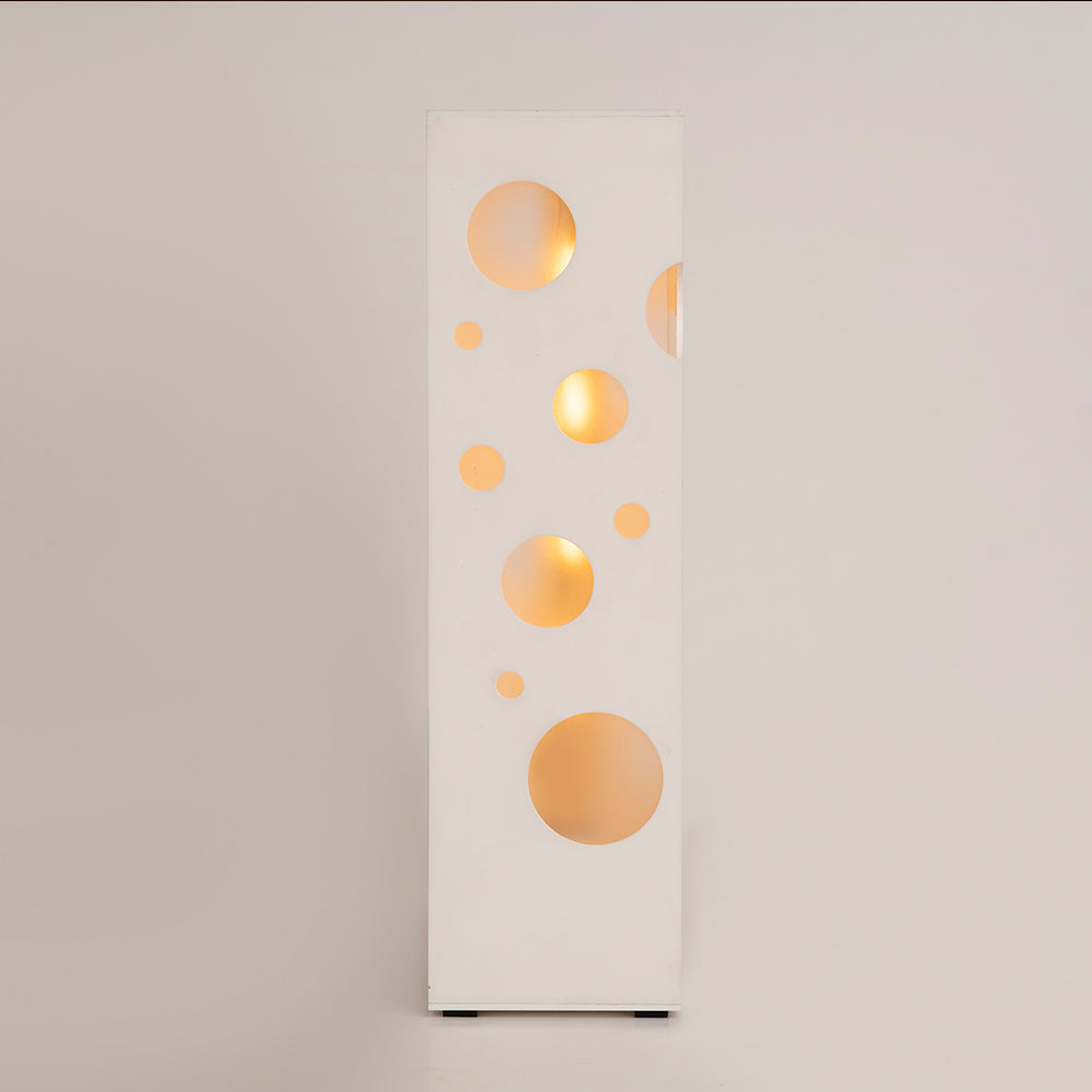 Front view of Glow Sphere Lamp showing the illuminated sphere