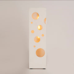 Front view of Glow Sphere Lamp showing the illuminated sphere