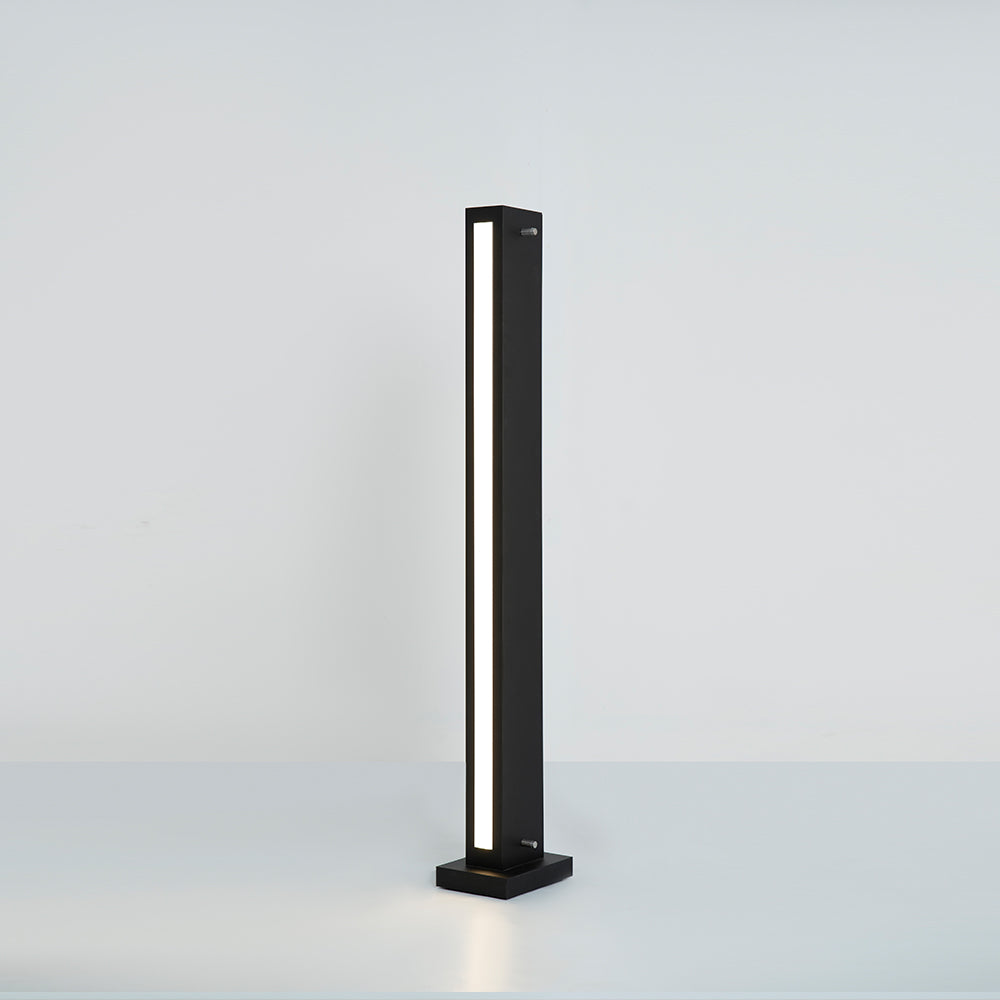 Angled shot showing how the lamp fits neatly into a corner