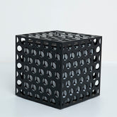 Angled view showcasing depth and circular form of the lamp