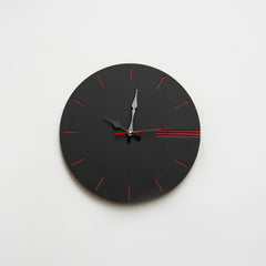Black Ember Wall Clock