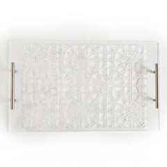 Crystal Lattice Presentation Tray