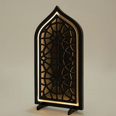Matte Black Mihrab Art Panel