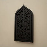 Matte Black Mihrab Art Panel
