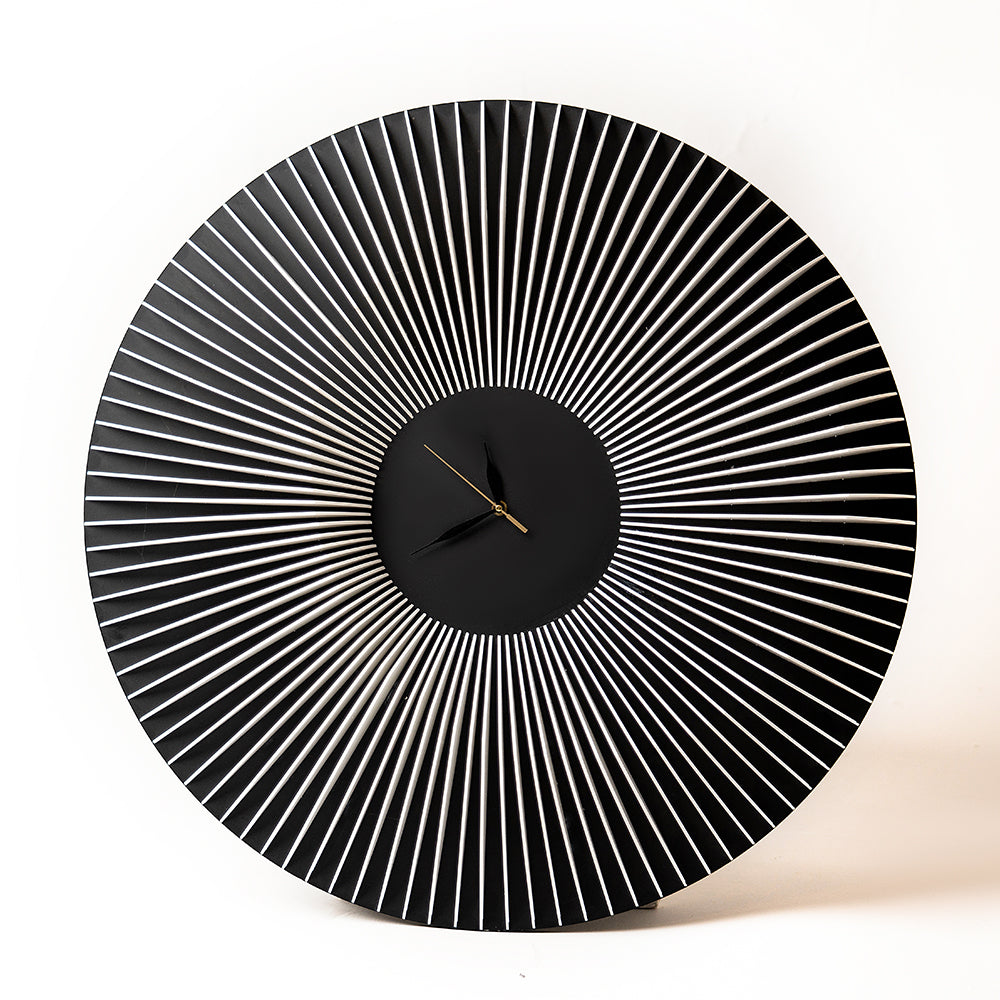 Nova Dial Clock – premium black and white wall clock design