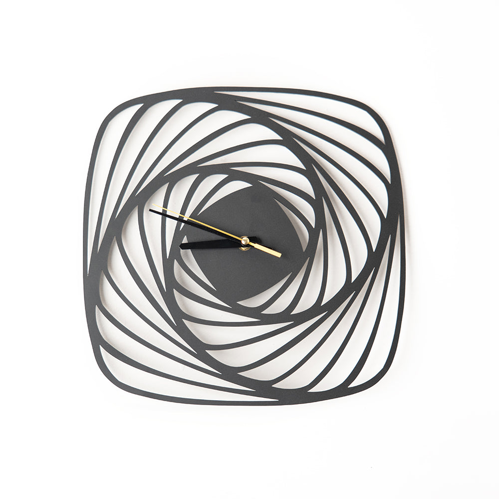 Contemporary Vortex Spiral Clock – elegant wall decor for home and office