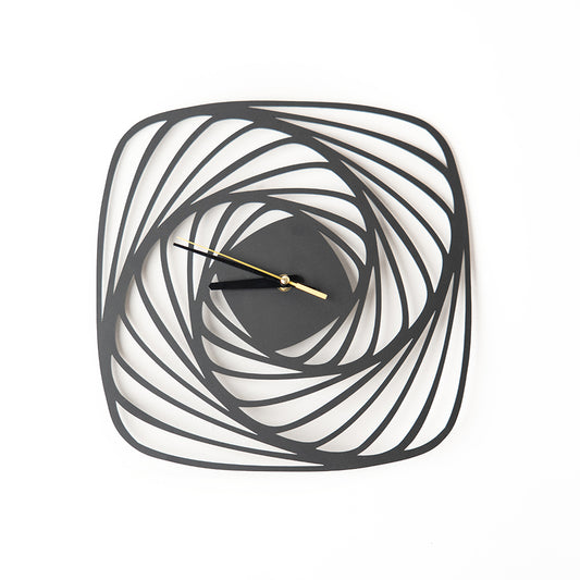 Contemporary Vortex Spiral Clock – elegant wall decor for home and office