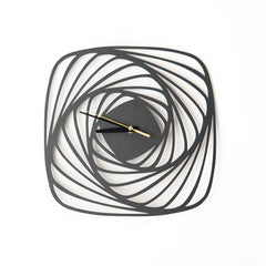 Contemporary Vortex Spiral Clock – elegant wall decor for home and office