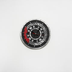 Scarlet Elegance Wall Clock