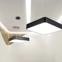 Solid Square Shape Customized Profile Hanging LED Light