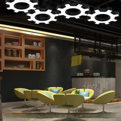 Gear Ring Shape Customized Profile Hanging Light