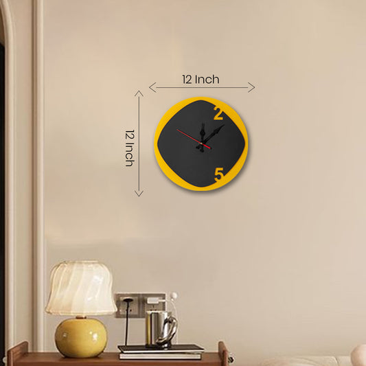 Black Orbit Wall Clock