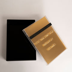 Open acrylic box perfect for romantic keepsakes and gifts