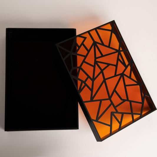 Spacious interior of luxury gift box for premium gifting