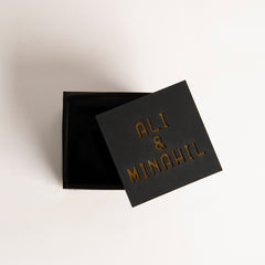  Top-down shot displaying interior space for favors