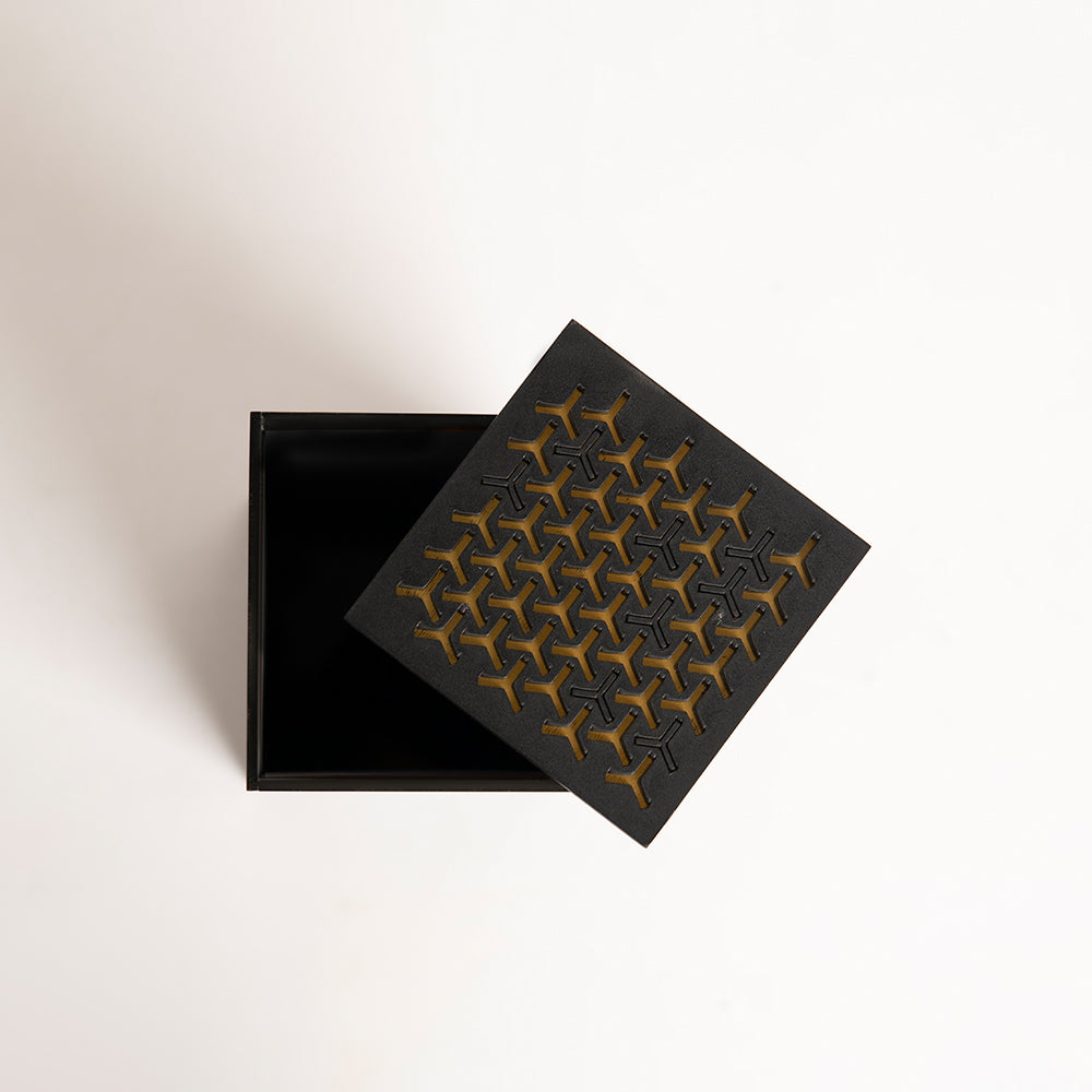 Top view showing inner space suitable for small items or notes