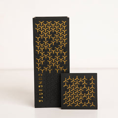 Front view of Y Pattern Gift Box with clean Y-themed exterior