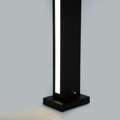 Angled shot showing how the lamp fits neatly into a corner