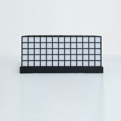 Straight-on view of the Cubical Lamp showing clean lines and cube shape