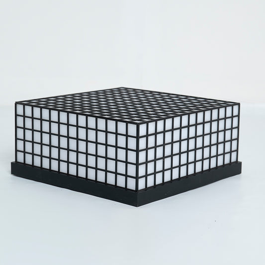 Angled shot highlighting depth and lighting effect