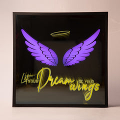 Front shot of Dream Infinity Mirror with full LED light tunnel