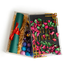 Premium Invitation Box – Custom Acrylic Floral Theme