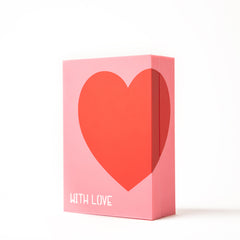 Pink Love Box side angle – elegant rectangular shape with smooth finish