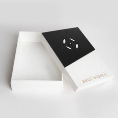 Open view of elegant “Best Wishes” gift box ready for gifting