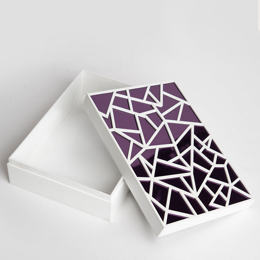 Open top view of luxury oversized gift box for weddings and anniversaries