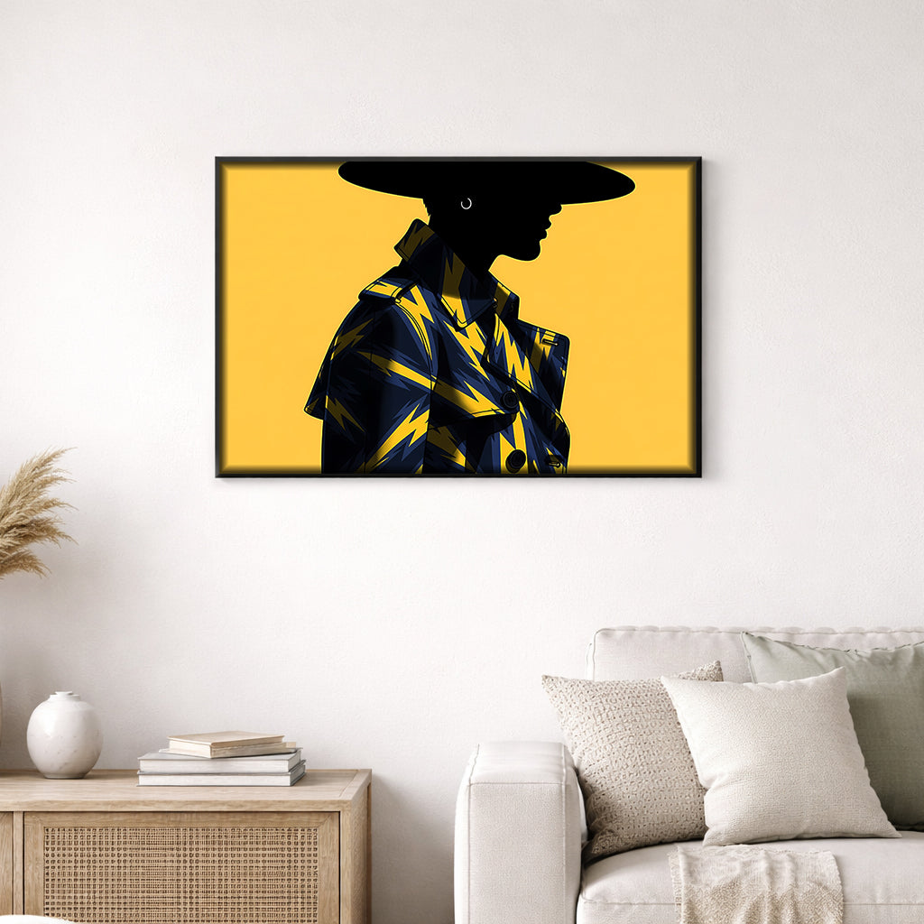 Fashionista in Bold Lightning Wall Art