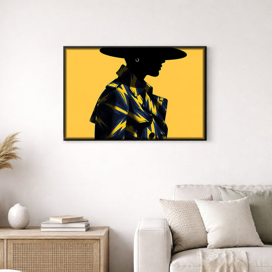Fashionista in Bold Lightning Wall Art