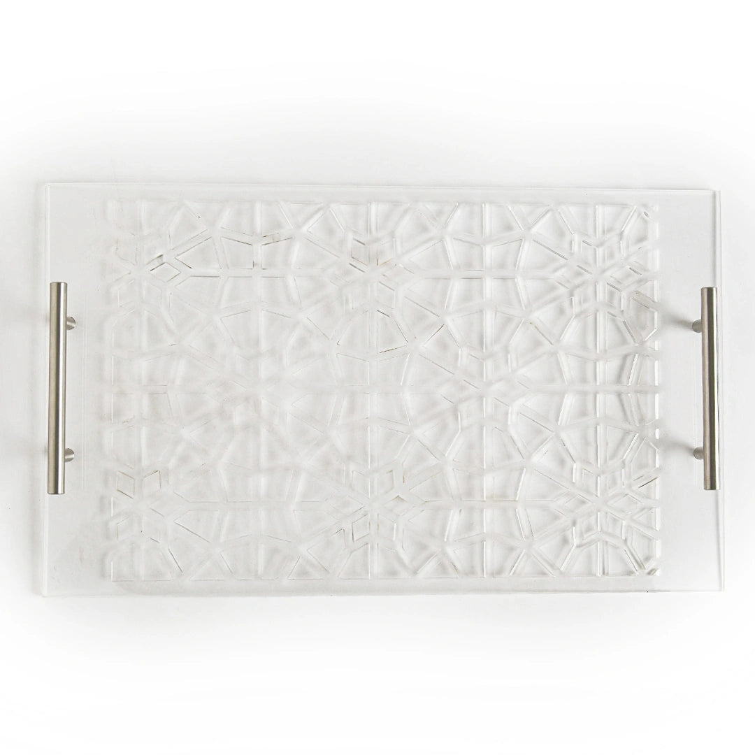 Crystal Lattice Presentation Tray