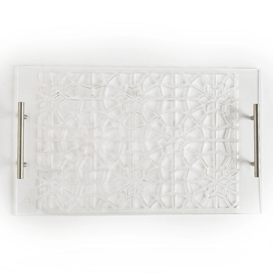 Crystal Lattice Presentation Tray
