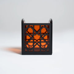 Islamic Black Lattice Tealight Decor Stand