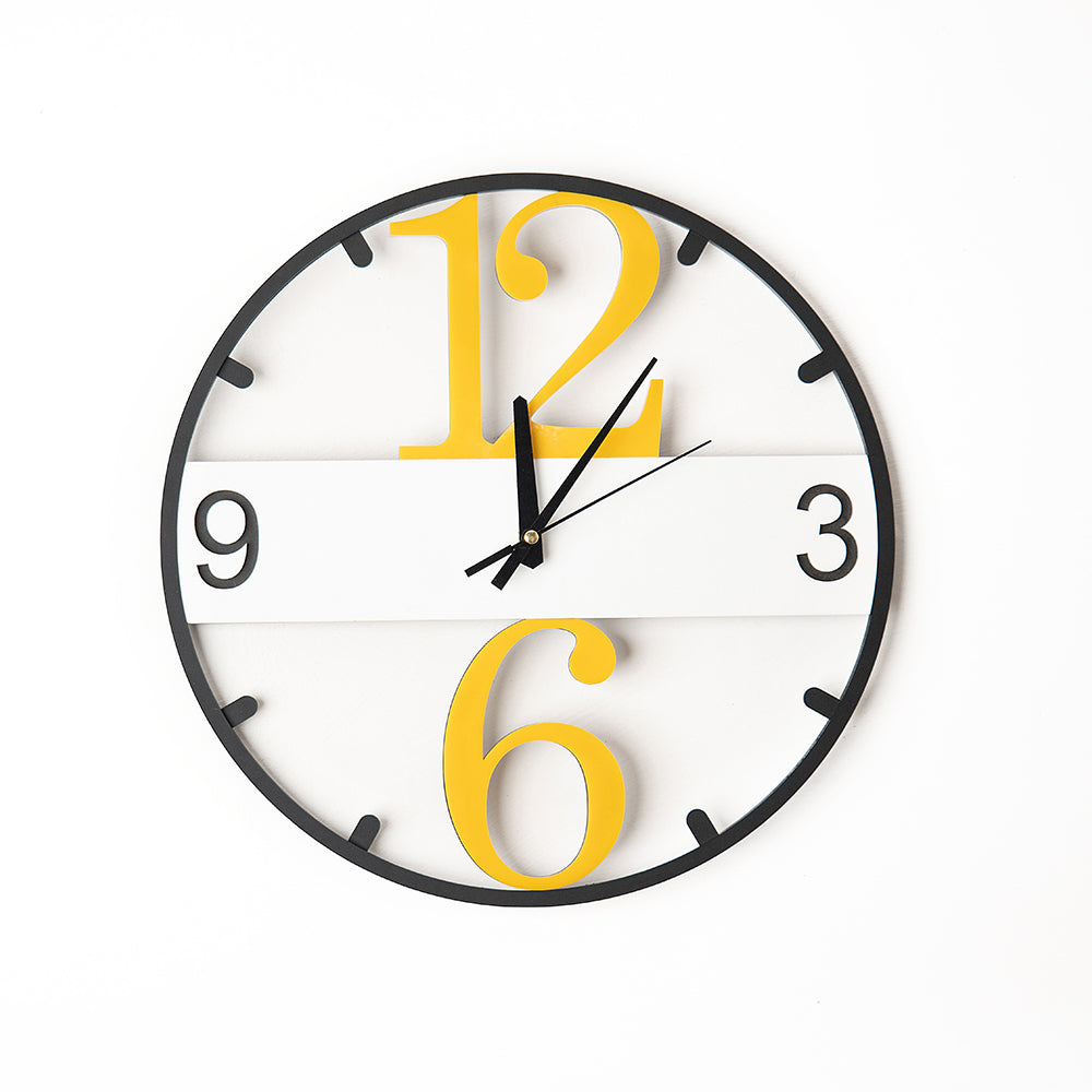 Metro Dial Clock – contemporary wall decor for homes and offices