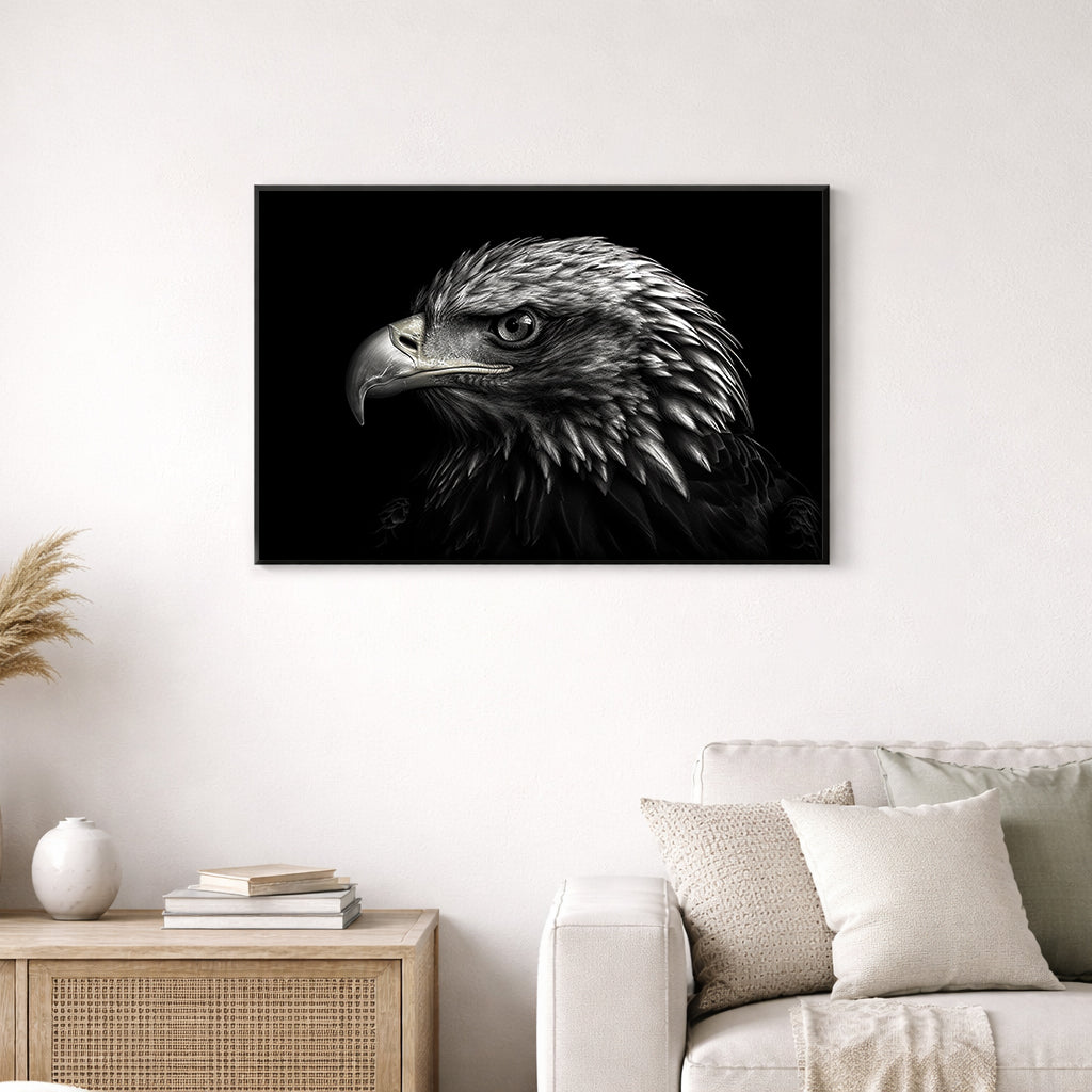 Majestic Bird of Prey with Sharp Beak Sky Sovereign