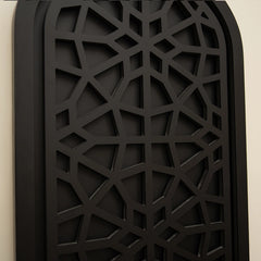 Matte Black Mihrab Art Panel