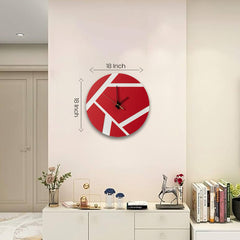 Red Axis Wall Clock
