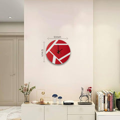 Red Axis Wall Clock