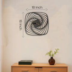 Vortex Spiral Clock – Modern Wall Decor