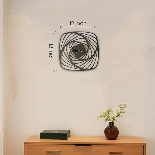 Vortex Spiral Clock – Modern Wall Decor