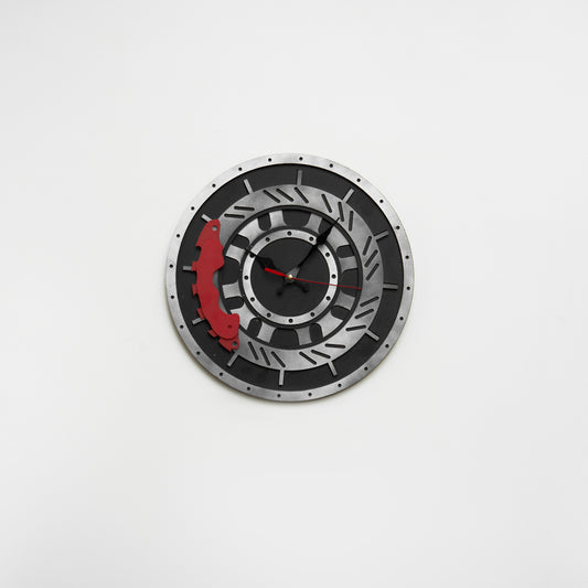 Scarlet Elegance Wall Clock