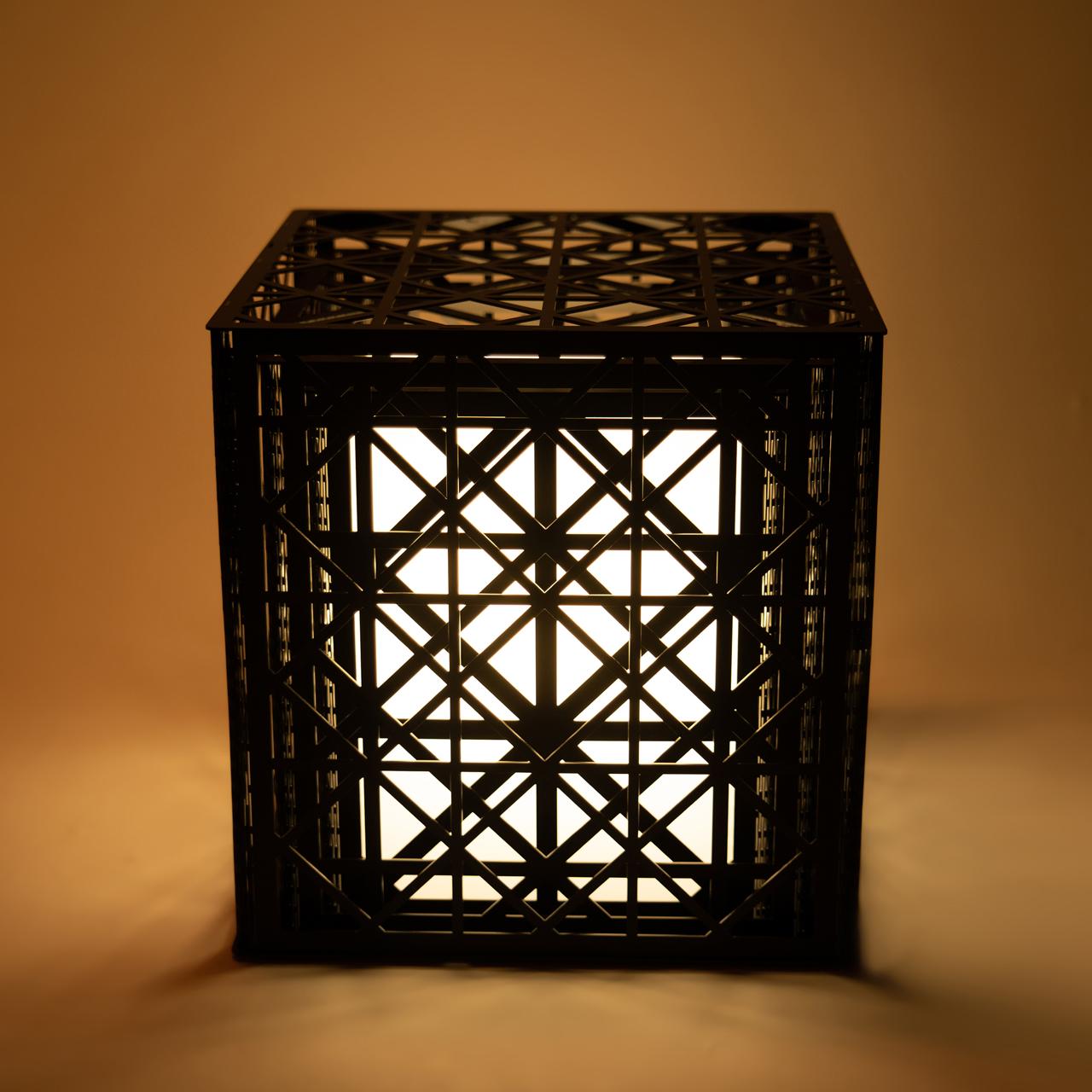 EternaLattice lamp top view – designer home lighting