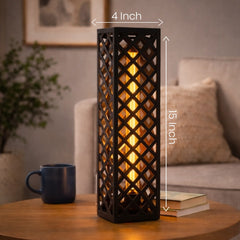 Lattice Glow Table Lamp – Luxury Decor